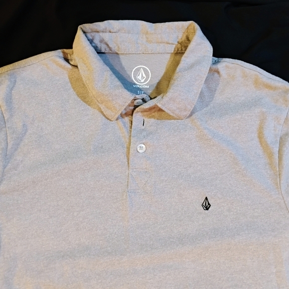 Volcom Grey Size Small Polo Shirt Never Been Worn - Picture 6 of 6